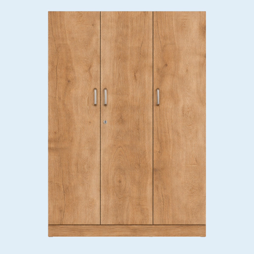 3 Door Wardrobe with Drawer and 1 Hanging Space +  free sample kit