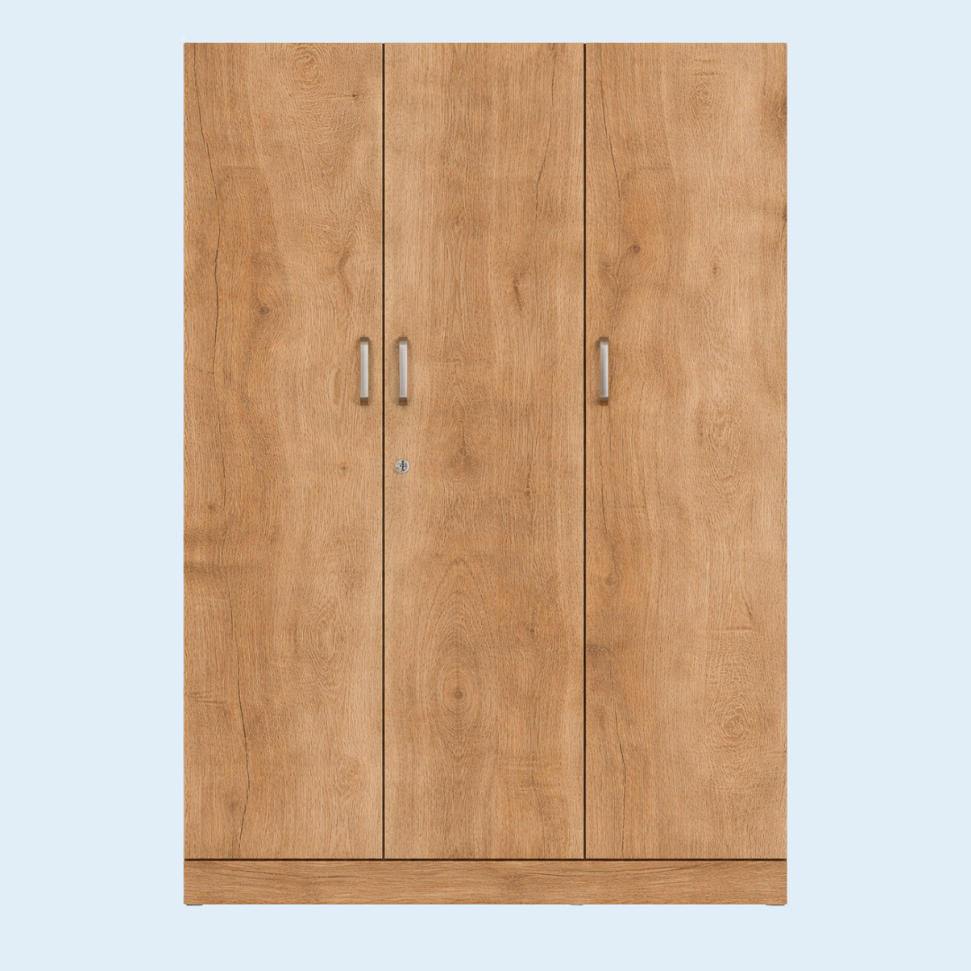 3 Door Wardrobe with Drawer and 1 Hanging Space +  free sample kit