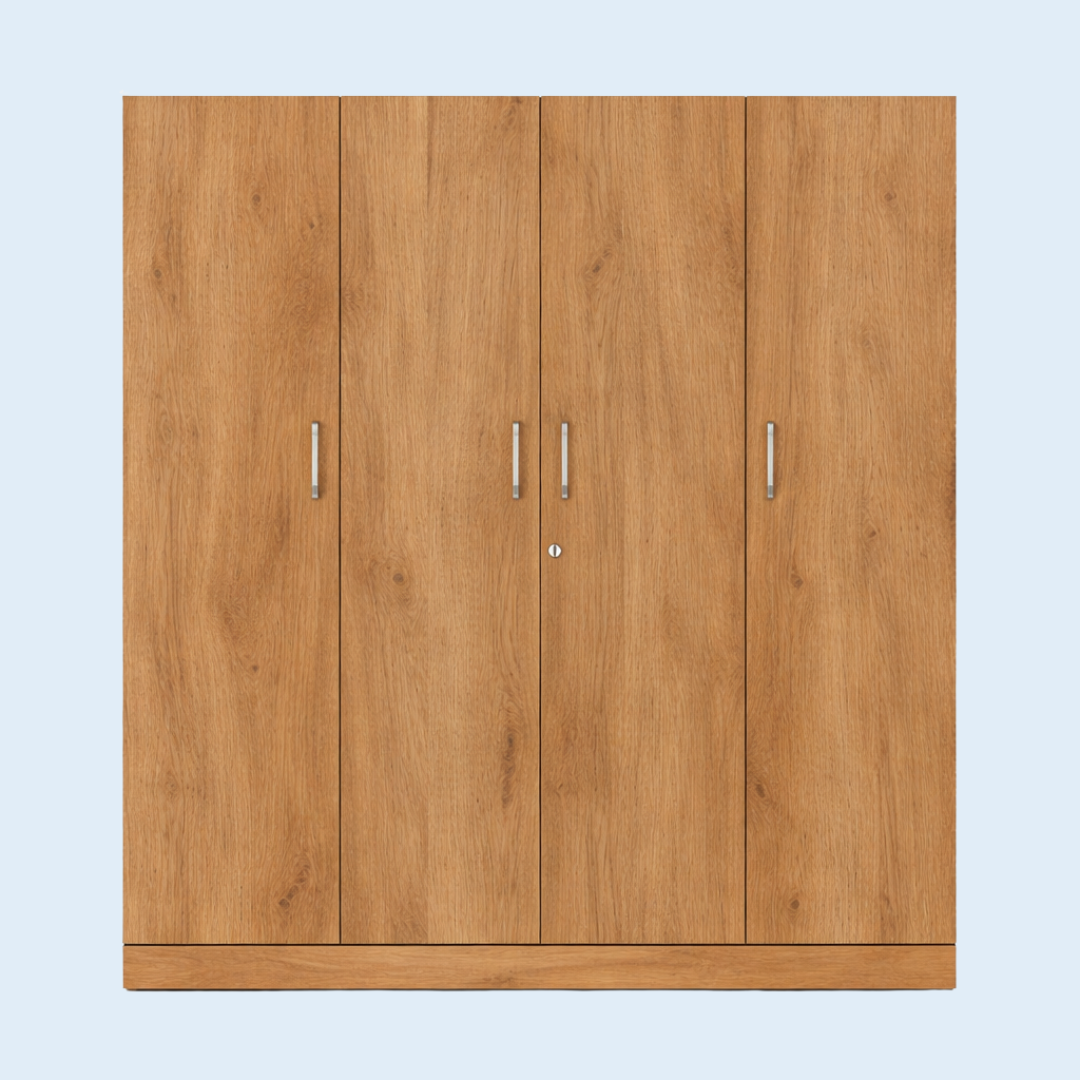 4 Door Wardrobe with Drawer and 1 Hanging Space + Sample Kit